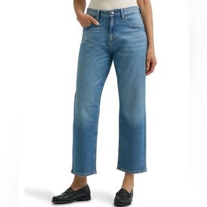 NWT Lee Heritage High Rise Straight Leg Jeans Size 16M Stretch Ankle Denim